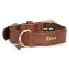 Zwei Hunde<Halsband in Hellbraun - (L)50 cm