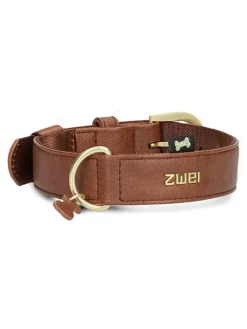 Zwei Hunde<Halsband in Hellbraun - (L)50 cm