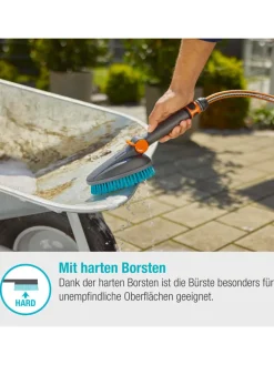 Gardena Gartendekoration<Handbürste "M hard" in Schwarz