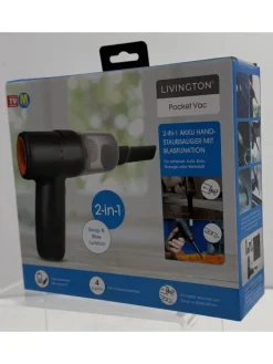 Livington Staubsauger<Handstaubsauger PocketVac in Schwarz