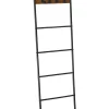 Songmics Regale & Schränke<Handtuchleiter in Braun/ Schwarz - (B)44 x (H)160 cm