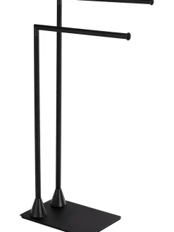 Wenko Badaccessoires<Handtuchständer "Hella" in Schwarz - (B)43,5 x (H)78,5 x (T)20 cm