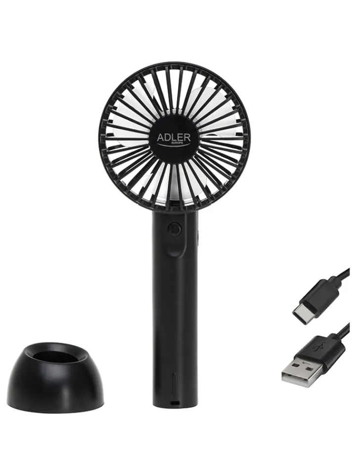 Adler Klima & Haushalt<Hand-Ventilator "AD 7338" in Schwarz