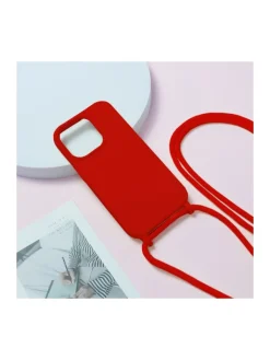 COFI 1453 Smartphones & Zubehör<Handy Hülle Umhängehülle kompatibel mit Iphone 15 Pro Rot in Rot