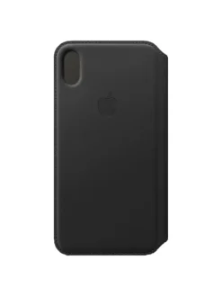 Apple Smartphones & Zubehör<Handyhülle Leder Folio Case für iPhone XS Max MRX22ZM/A in schwarz