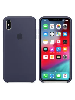Apple Smartphones & Zubehör<Handyhülle Silikon Case für iPhone XS Max MRWG2ZM/A in blau