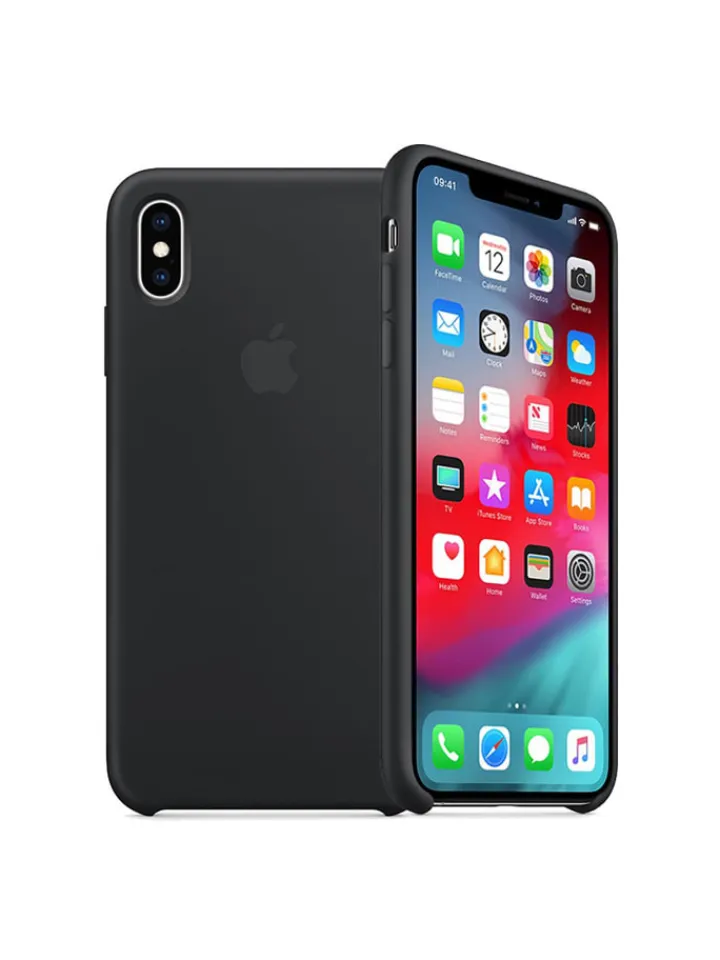 Apple Smartphones & Zubehör<Handyhülle Silikon Case iPhone XS Max MRWE2ZM/A in schwarz