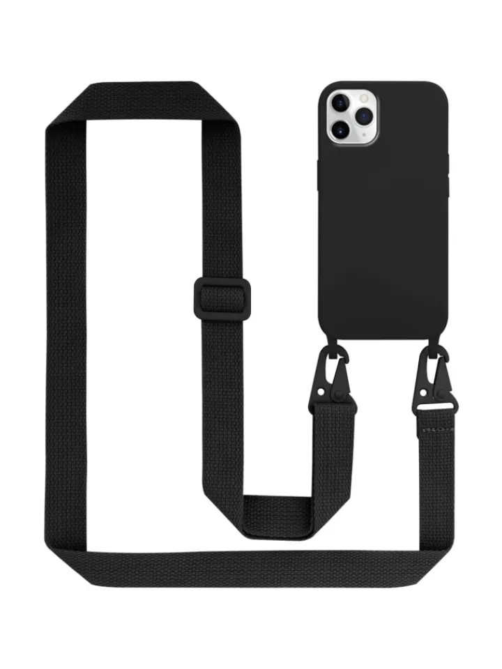 cadorabo Smartphones & Zubehör<Handykette für Apple iPhone 11 PRO MAX Hülle in LIQUID SCHWARZ