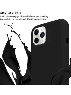 cadorabo Smartphones & Zubehör<Handykette für Apple iPhone 11 PRO MAX Hülle in LIQUID SCHWARZ