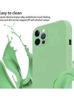 cadorabo Smartphones & Zubehör<Handykette für Apple iPhone 12 / 12 PRO Hülle in LIQUID HELL GRÜN