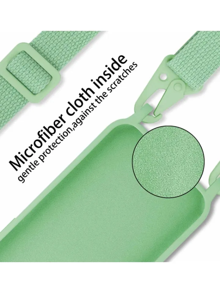 cadorabo Smartphones & Zubehör<Handykette für Apple iPhone 12 / 12 PRO Hülle in LIQUID HELL GRÜN