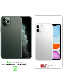 cadorabo Smartphones & Zubehör<Handykette für Apple iPhone 11 PRO MAX Hülle in LIQUID HELL GRÜN