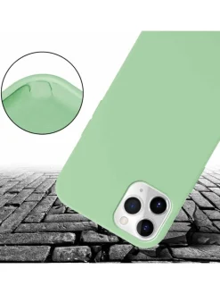 cadorabo Smartphones & Zubehör<Handykette für Apple iPhone 11 PRO MAX Hülle in LIQUID HELL GRÜN
