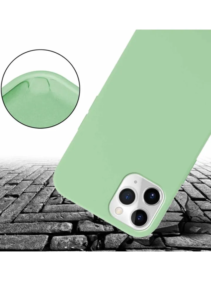 cadorabo Smartphones & Zubehör<Handykette für Apple iPhone 11 PRO MAX Hülle in LIQUID HELL GRÜN
