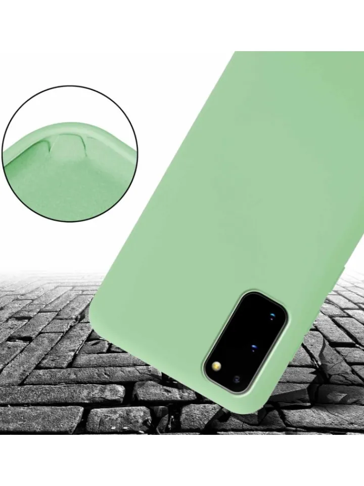 cadorabo Smartphones & Zubehör<Handykette für Samsung Galaxy S20 Hülle in LIQUID HELL GRÜN