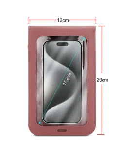 cadorabo Smartphones & Zubehör<Handytasche für Apple iPhone 13 Hülle Umhängetasche in Pink