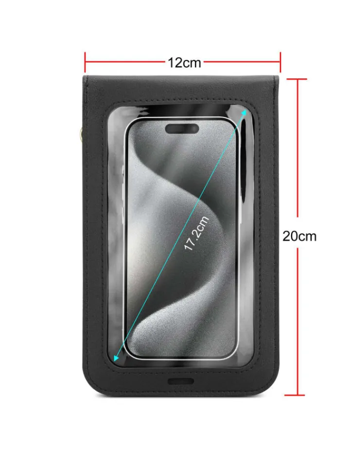 cadorabo Smartphones & Zubehör<Handytasche für Apple iPhone 7 / 7S / 8 Hülle Umhängetasche in Schwarz