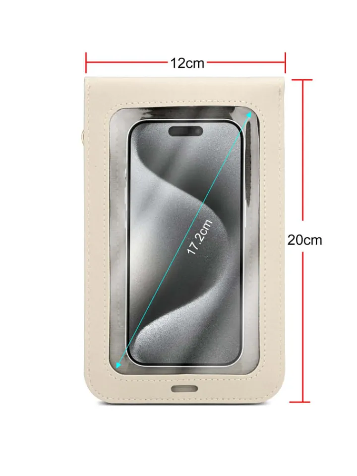 cadorabo Smartphones & Zubehör<Handytasche für Apple iPhone 17 PRO MAX Hülle Umhängetasche in Weiss