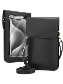 cadorabo Smartphones & Zubehör<Handytasche für Samsung Galaxy A3 2016 Hülle Umhängetasche in Schwarz