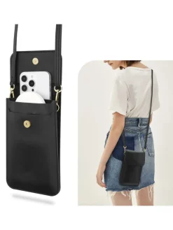 cadorabo Smartphones & Zubehör<Handytasche für Samsung Galaxy A70e Hülle Umhängetasche in Schwarz