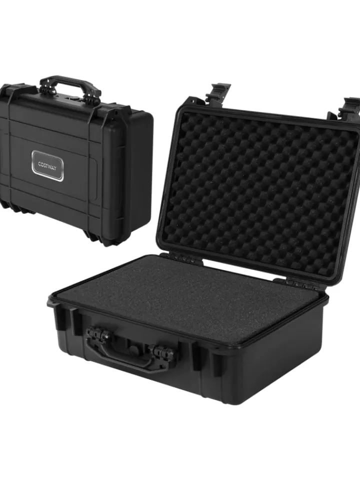 COSTWAY Foto & Video<Hartschalen-Kamerakoffer 22" in Schwarz