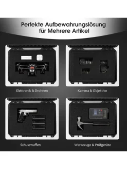 COSTWAY Foto & Video<Hartschalen-Kamerakoffer 22" in Schwarz