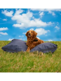 Edco Hunde<Haustierkissen in Grau - (B)120 x (H)20 x (T)80 cm