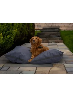 Edco Hunde<Haustierkissen in Grau - (B)120 x (H)20 x (T)80 cm