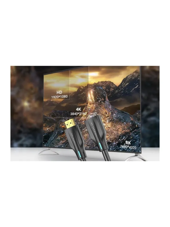 Wisam® Tablets, Konsolen & Elektronisches Spielzeug<HDMI 2.1 Verlängerungskabel, 1,5m, 8K 60Hz/ 4K 120Hz (schwarz)