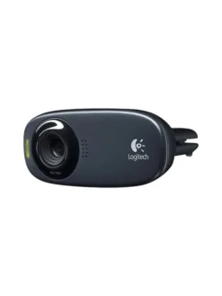 Logitech Foto & Video<HD-Webcam 1280 x 720 Pixel mit Standfuß und Klemm-Halterung in Schwarz