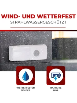 Heidemann Smarthome & Wetterstationen<Funkgong-Set HX One