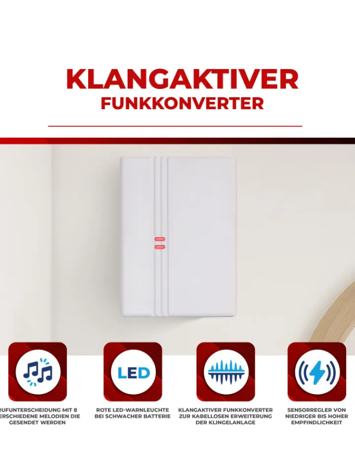 Heidemann Smarthome & Wetterstationen<Funkgong-Set HX Action