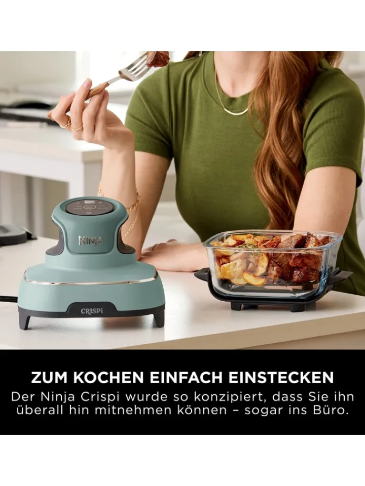 NINJA Küchenelektronik<Heißluftfritteuse Crispi FN101EUSG in grün