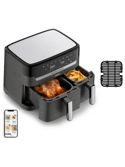 Tefal Küchenelektronik<Heißluftfritteuse "Dual Easy Fry & Grill" in Schwarz
