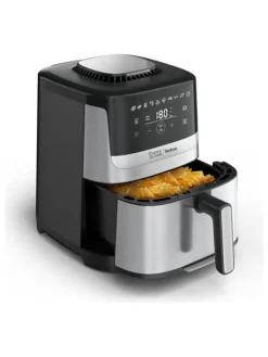 Tefal Küchenelektronik<Heißluft-Fritteuse EY55JD "Easy Fry Silence Deluxe" in Silber - 5 l