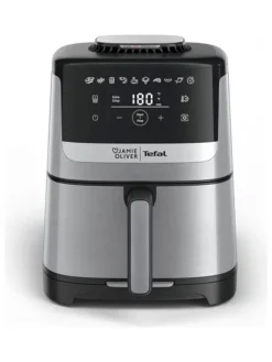 Tefal Küchenelektronik<Heißluft-Fritteuse EY55JD "Easy Fry Silence Deluxe" in Silber - 5 l