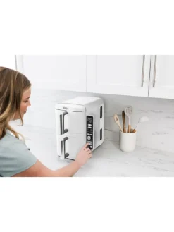 NINJA Küchenelektronik<Heißluftfritteuse SL400EU Double Stack 2-Ebenen XL in weiß