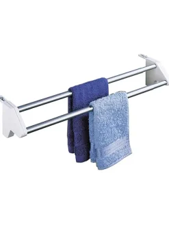Wenko Wäschekörbe & -Ständer<Heizkörper-Wäschetrockner "Twin" in Weiß - (B)57 x (T)13 cm