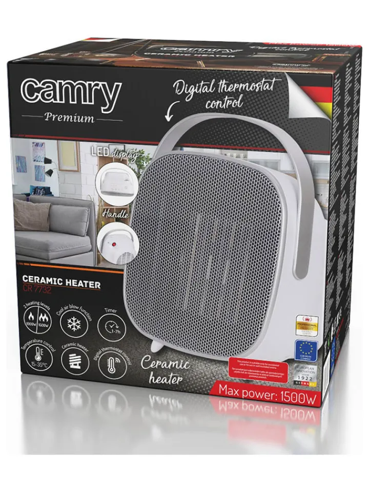 camry Klima & Haushalt<Heizlüfter "CR 7732" in Weiß