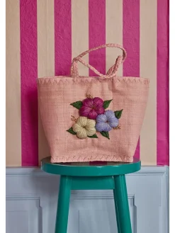 Rice Hunde<Henkeltasche in Rosa - (B)35 x (H)35 x (T)25 cm