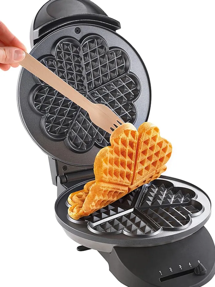 Tefal Küchenelektronik<Herzwaffeleisen in Schwarz