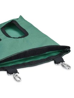 relaxdays Kleintiere<Heutasche in Grün/ Schwarz - (B)25 x (H)31 cm