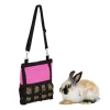 relaxdays Kleintiere<Heutasche in Pink/ Schwarz - (B)30 x (H)30 cm