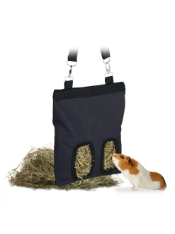 relaxdays Kleintiere<Heutasche in Schwarz - (B)25 x (H)31 cm