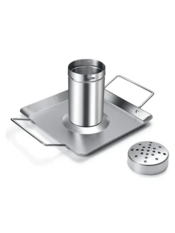 GAUMENKICK Grillen<Hähnchenhalter Grillhähnchen Edelstahl in silber