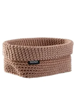 Blomus Aufbewahren & Servieren<Häkelkorb "Tela L" in Copper- (B)20 x (H)9 x (T)12 cm