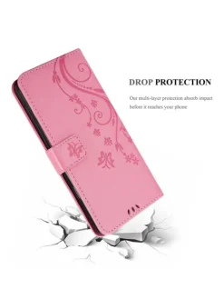 cadorabo Smartphones & Zubehör<Hülle für Apple iPhone 7 / 7S / 8 / SE 2020 Blumen Design in FLORAL ROSA
