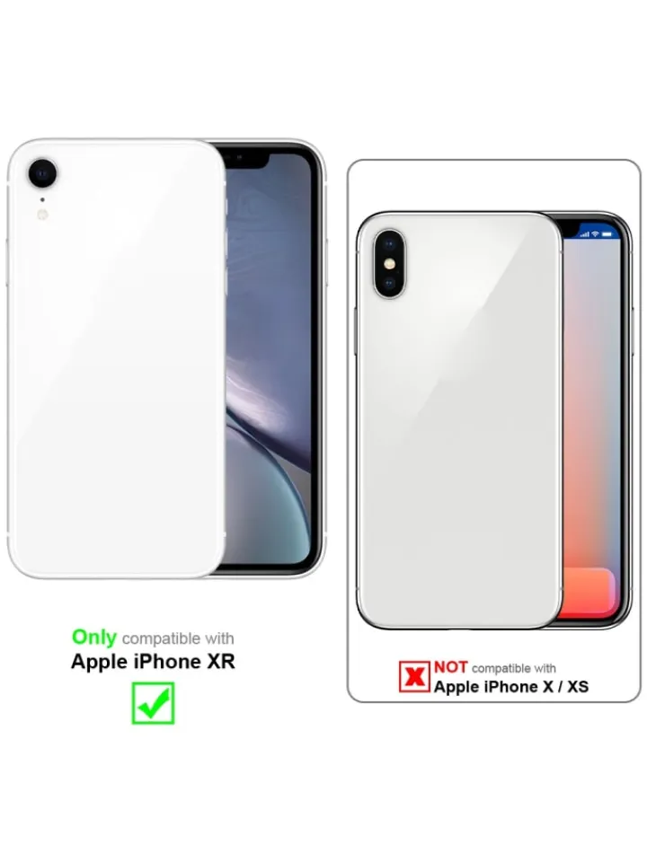 cadorabo Smartphones & Zubehör<Hülle für Apple iPhone XR Glitter in Lila mit Glitter