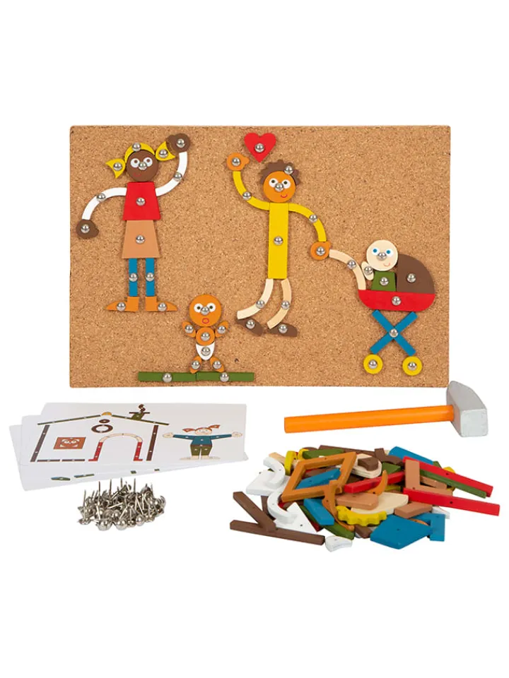 small foot Kreativbedarf & Do-It-Yourself<Hämmerchenspiel "Zuhause & Familie" - ab 3 Jahren