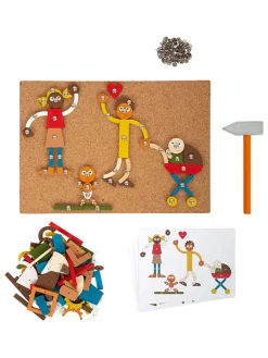 small foot Kreativbedarf & Do-It-Yourself<Hämmerchenspiel "Zuhause & Familie" - ab 3 Jahren